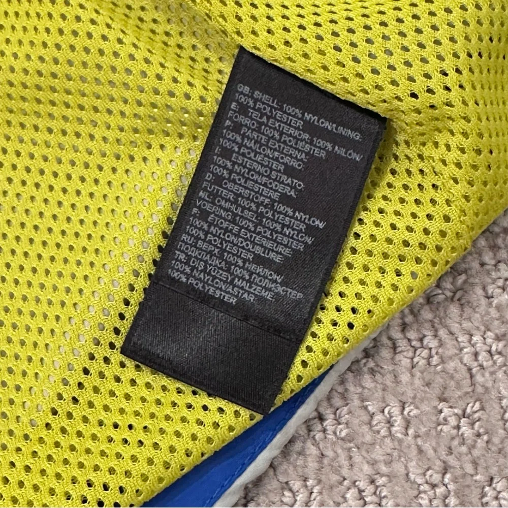 The North Face Men’s Large Hooded Insulated Jacket, Blue Gray Yellow Colorblock - Picture 9 of 12